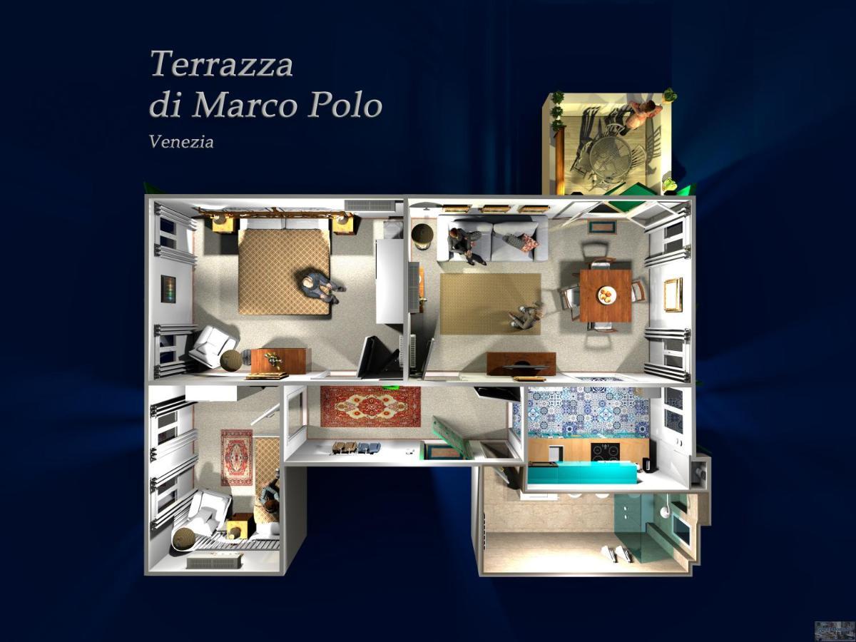 Апартаменти Ca' Terrazza Di Marco Polo Венеція Екстер'єр фото